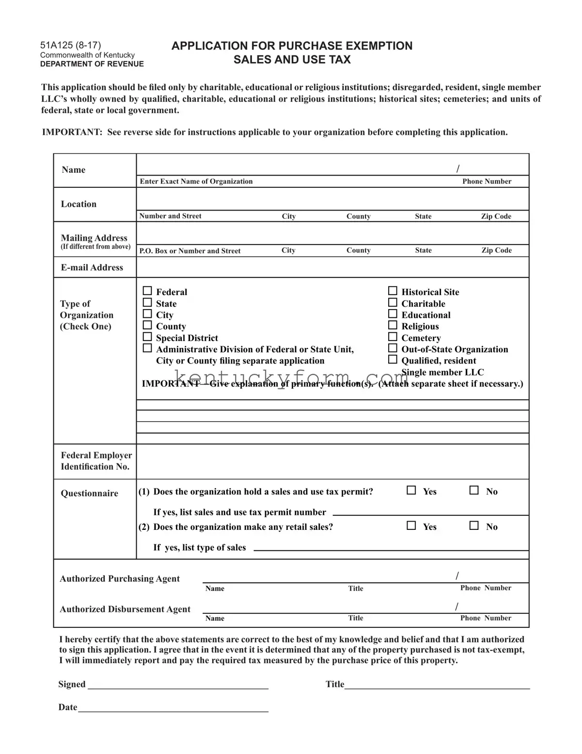 51A125 Kentucky PDF Template