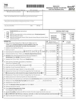 Kentucky 740 PDF Template