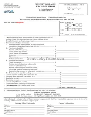 Kentucky 74A118 PDF Template